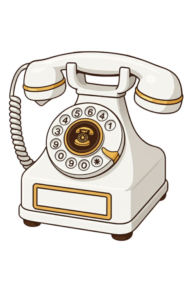 Telefone Vintage elegante em um evento